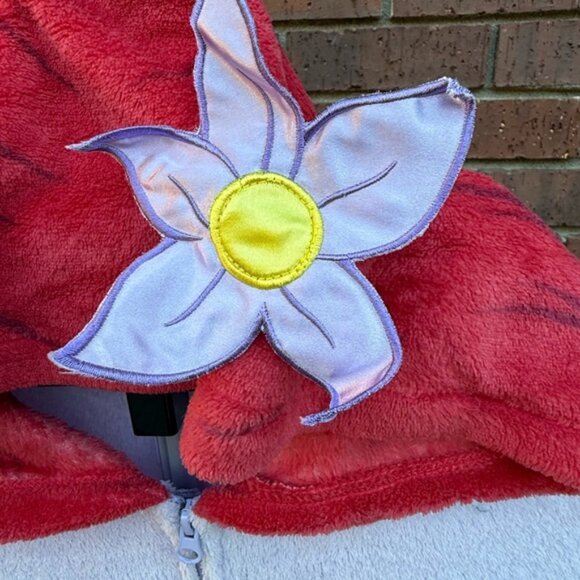 Disney Ariel Little Mermaid Adult Size 2XL XXL Hooded Pajamas Costume Union Suit - Picture 4 of 9